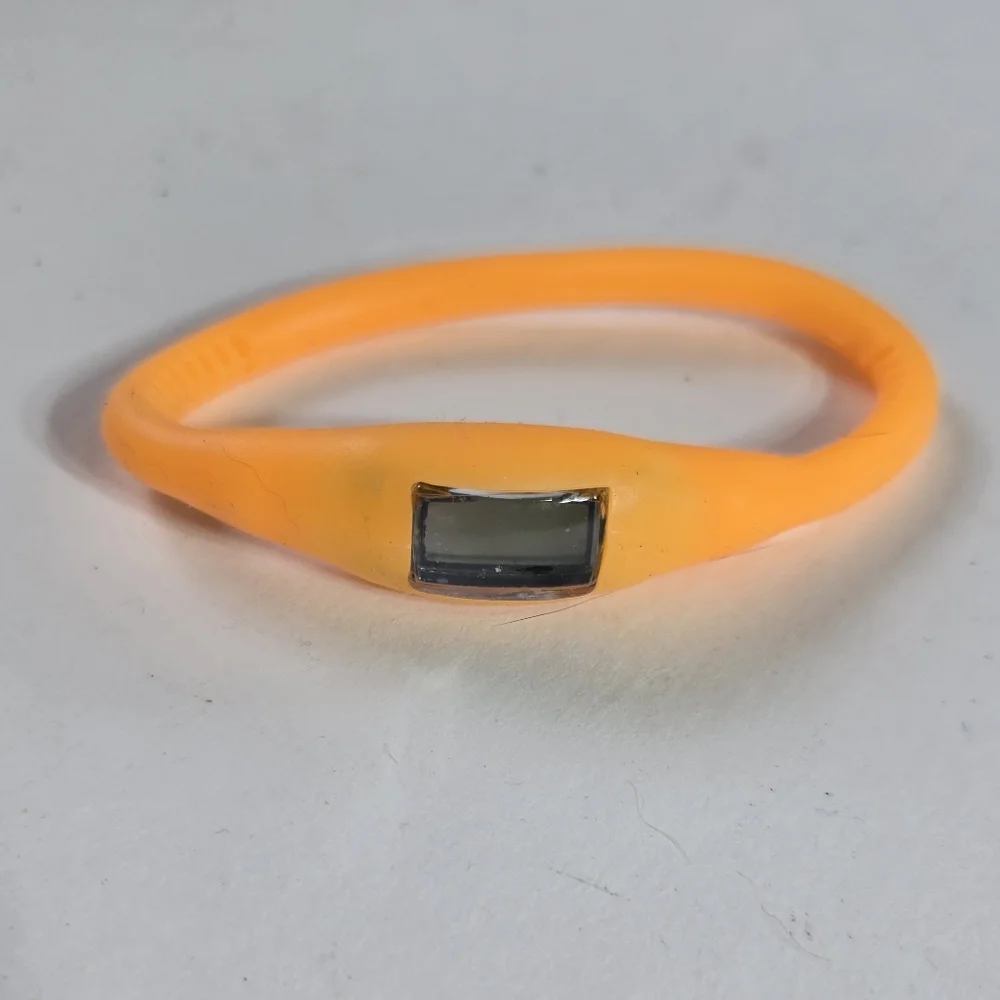 Orange Silicone Rubber Sports Jelly Wrist Watch